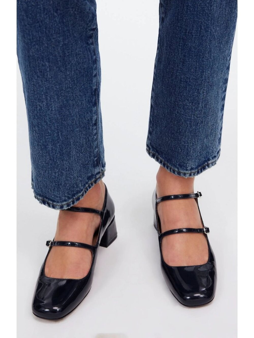 NEW Madewell Nettie Black Leather Mary Jane, Women Size 8
